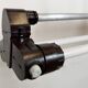 Industrial Grey Tube Light from Elektrosvit, 1970s