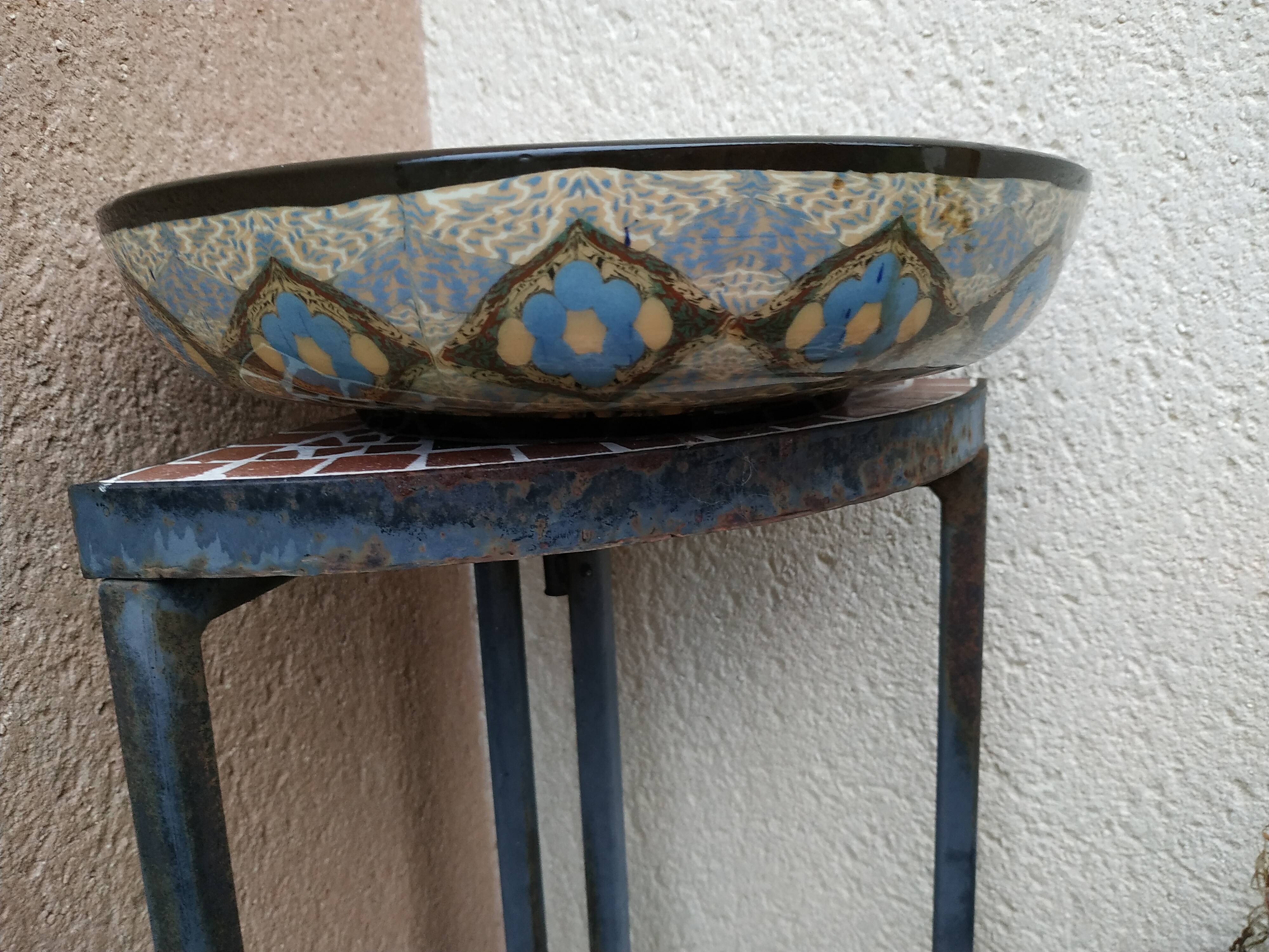 Cup Vallauris signed by Gerbino 26 cm