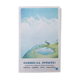 Old/original poster by Samivel - Keep it intact! Cleanliness in the mountains, Alpine Club