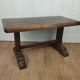 Brutalist solid oak coffee table