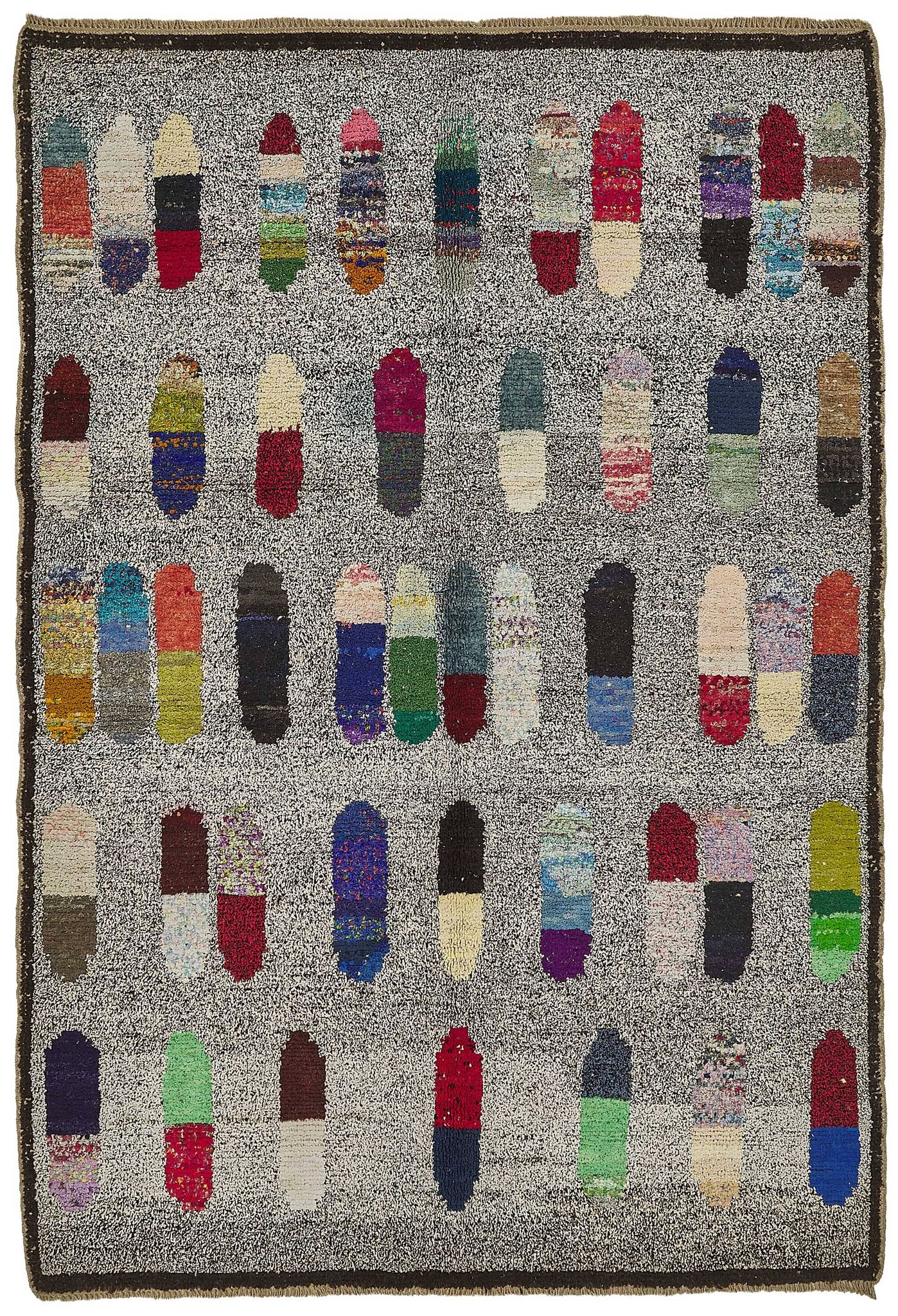 Tapis boho recyclé turc fait main 170 cm x 240 cm