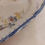 Grand Plat ancien faïence Creil et Monterau service OLGA