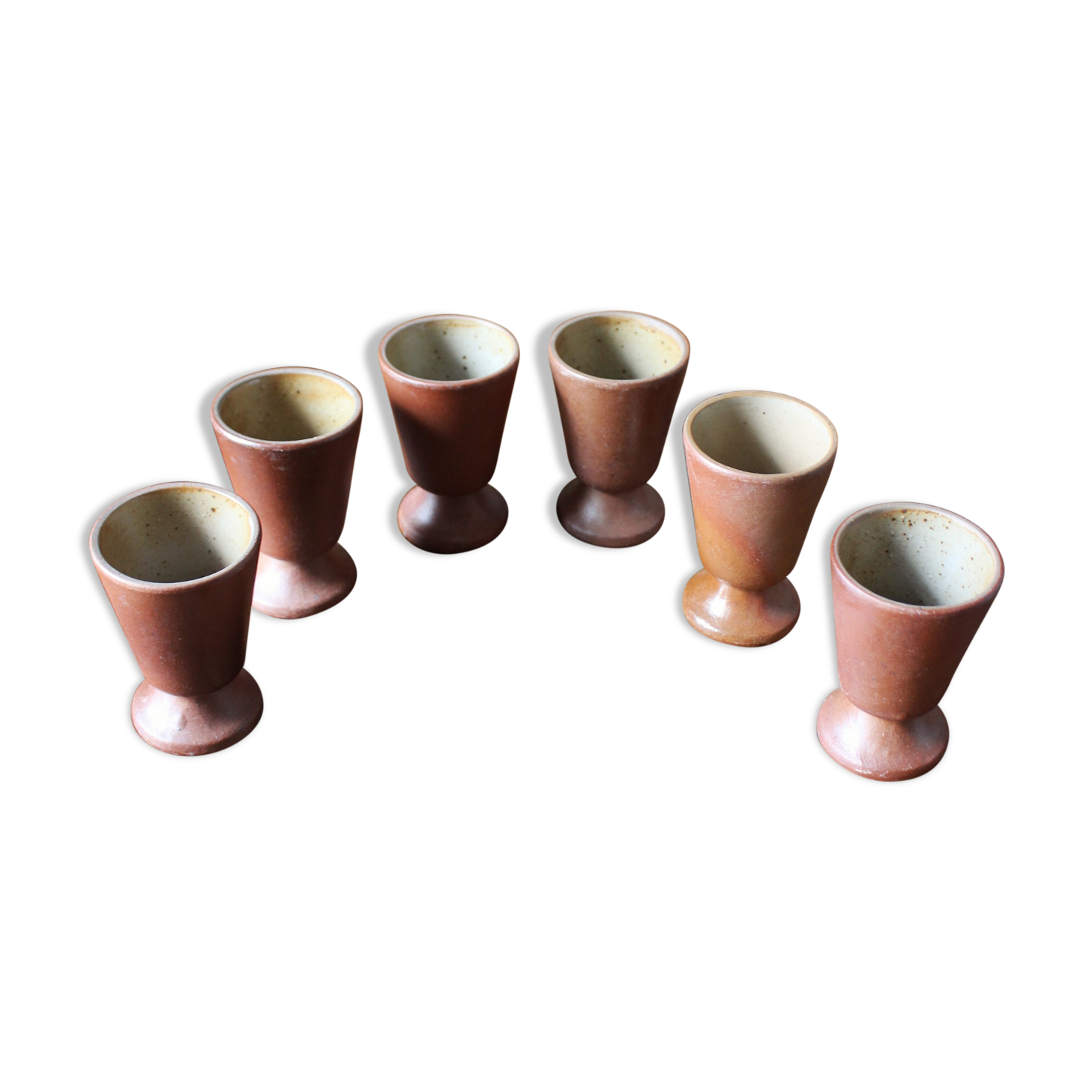 Lot 6 mazagrans vintage sandstone