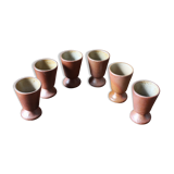 Lot 6 mazagrans vintage sandstone