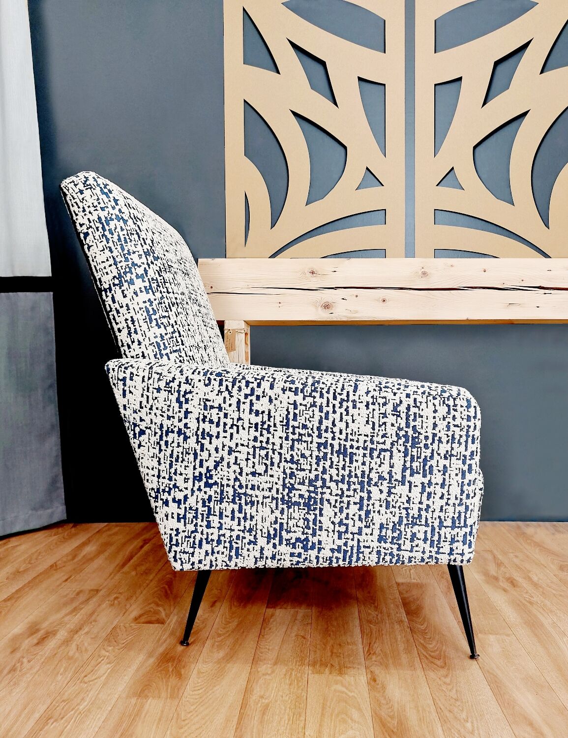 Rockabilly armchair completely refurbished