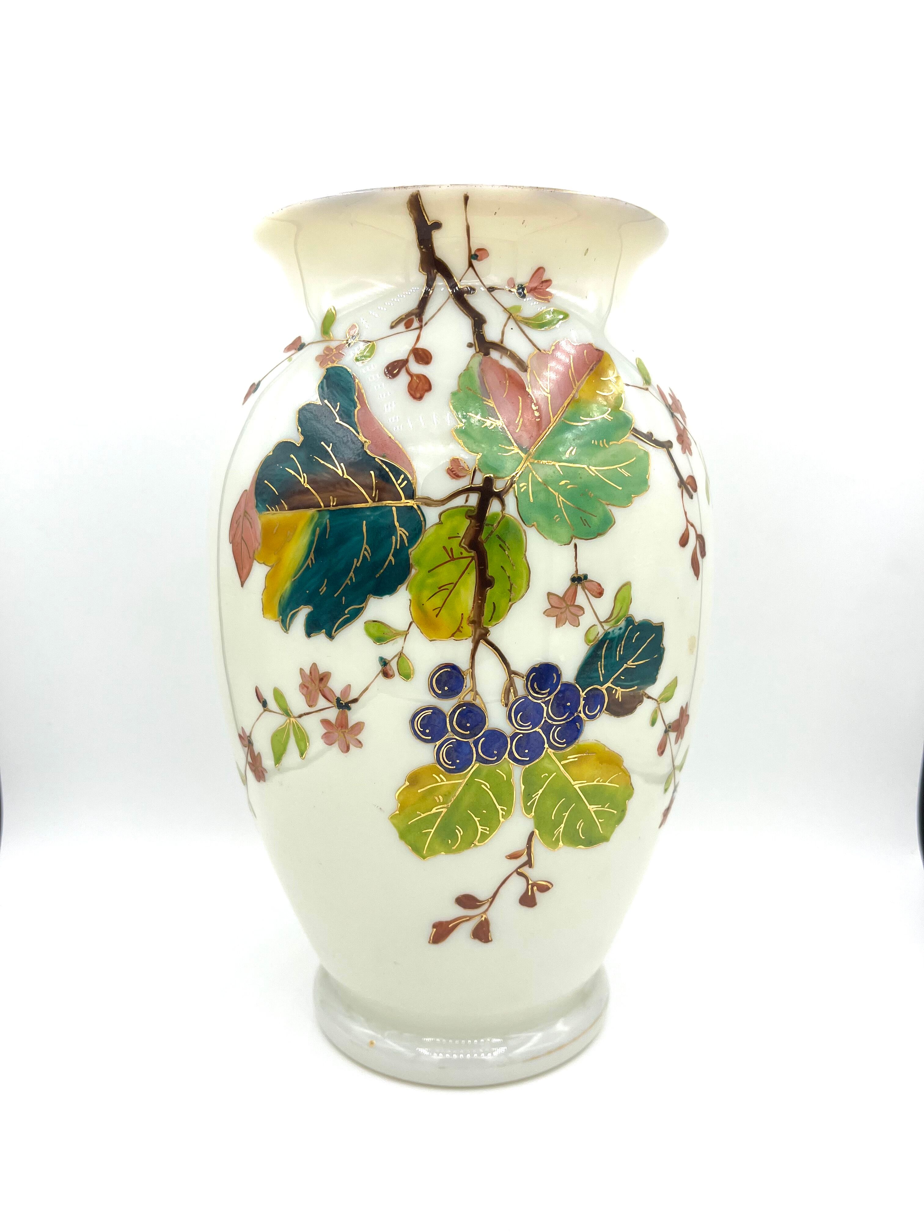 Pair of opaline vases early twentieth century