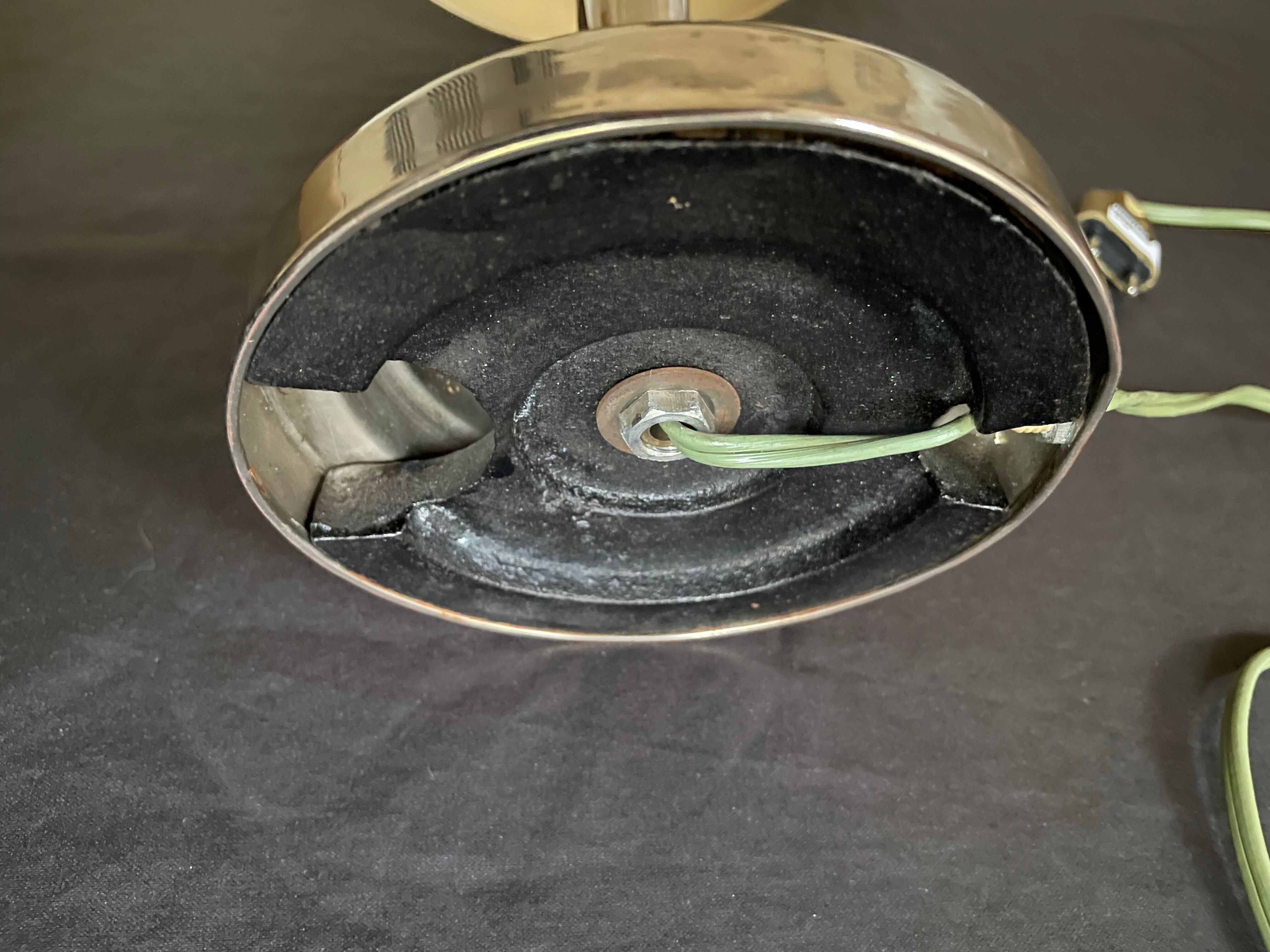 Art deco chrome mushroom lamp