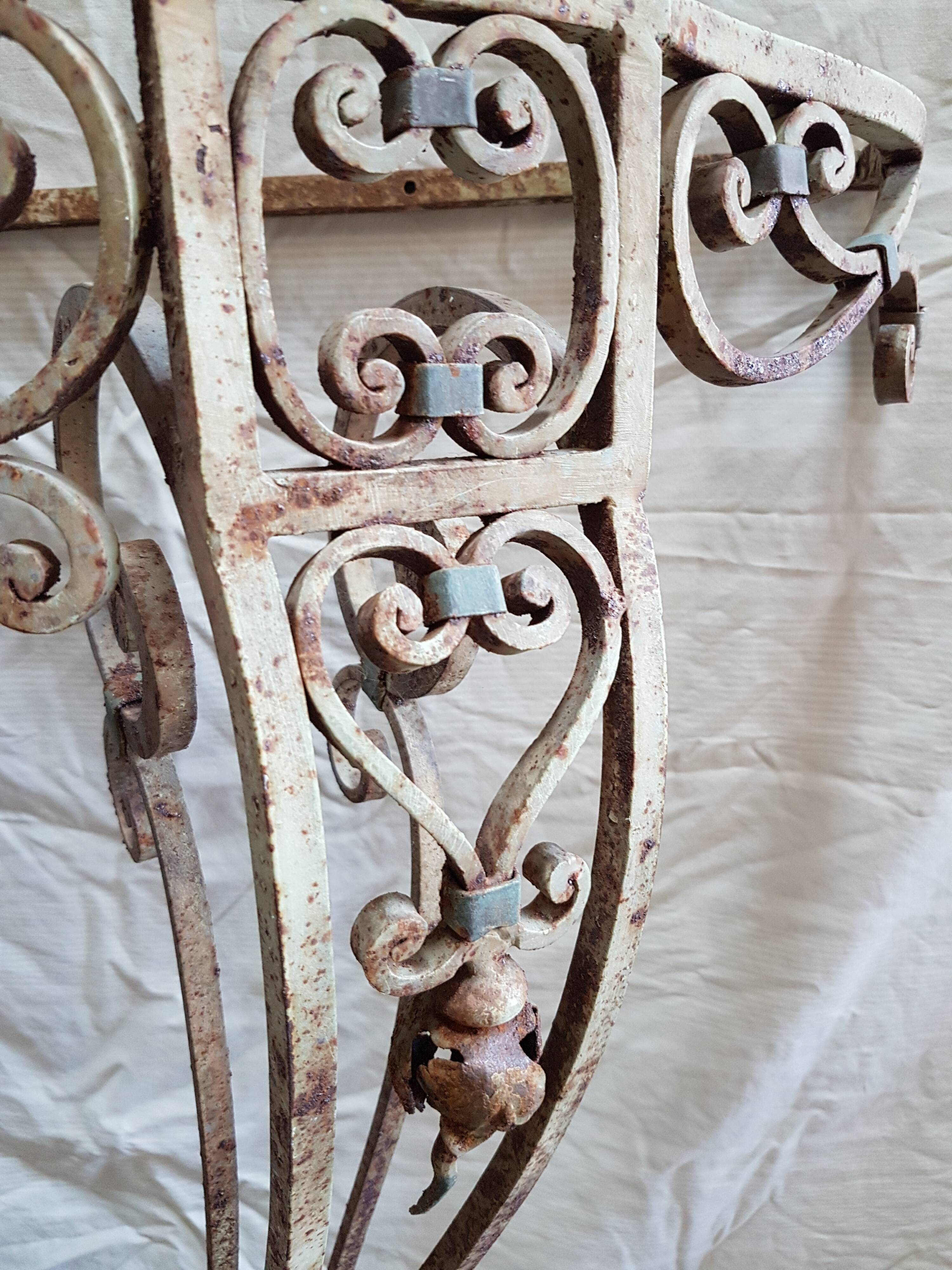 Forged iron console 1950