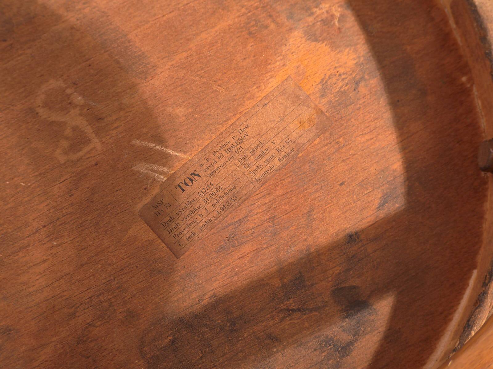 Vintage Thonet Chairs (c.1950). Set of 4 pieces #7