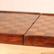 19th century games box in walnut and boxwood