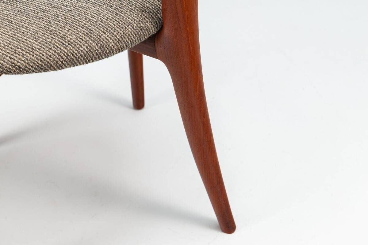 Erik Andersen & Palle Pedersen T-chair model 68 in teak Randers Denmark 1960