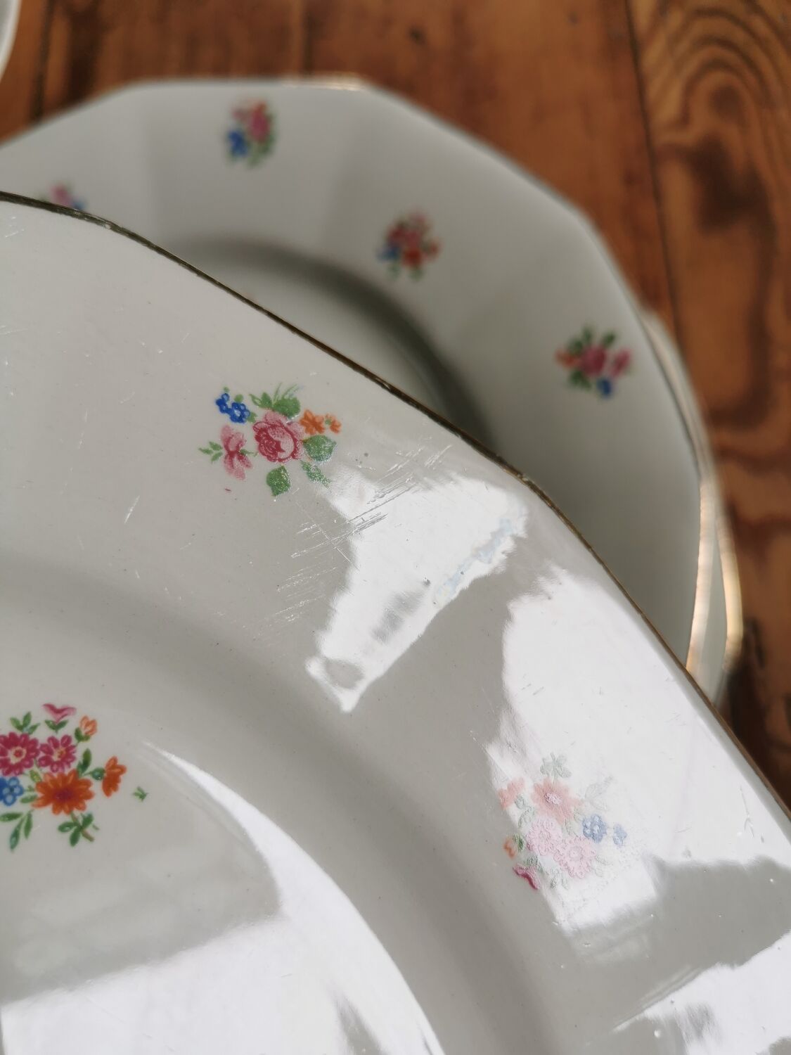 Vintage flat plates Digoin