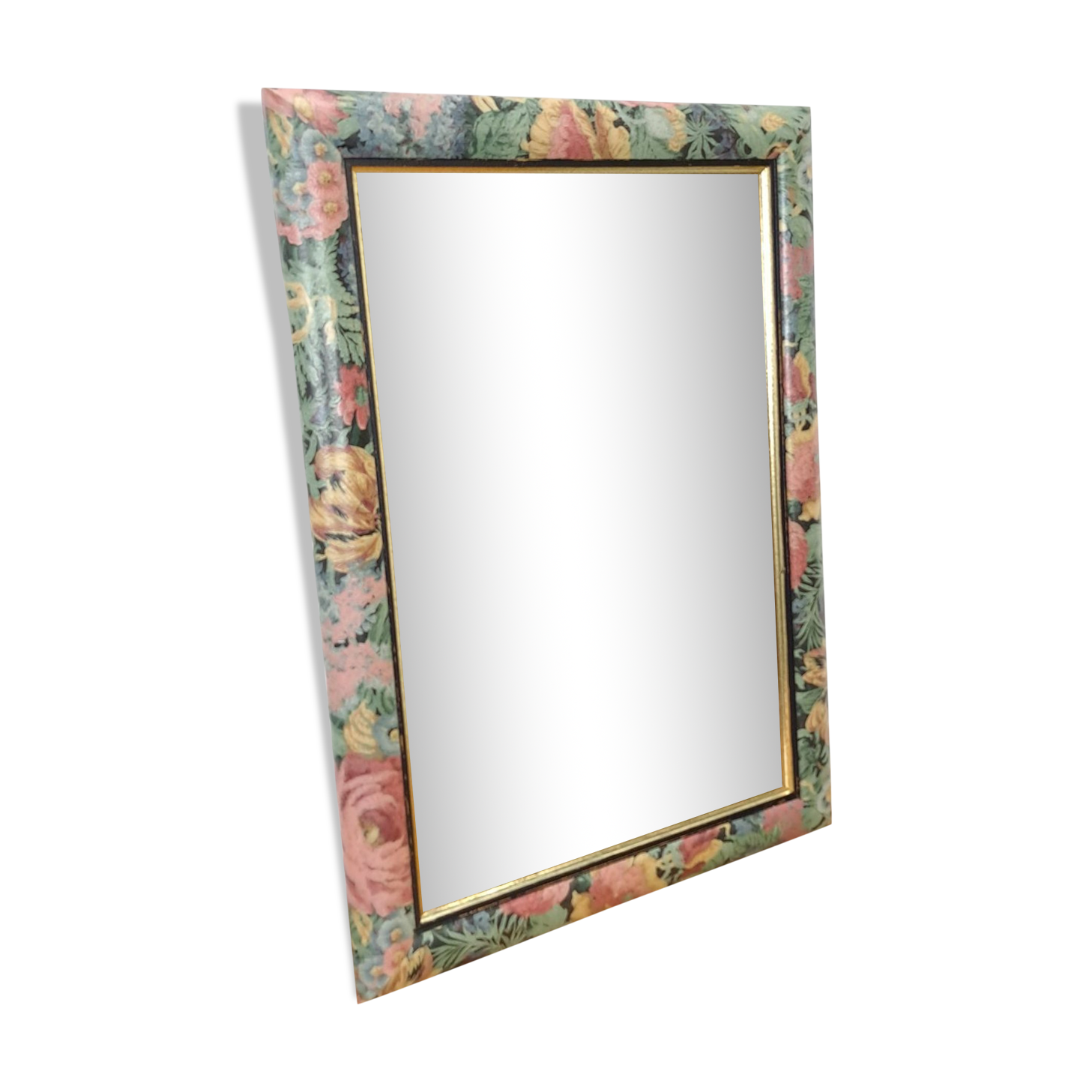 Miroir floral vintage