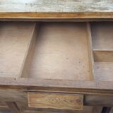 Buffet wood rough sliding doors