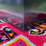 Vintage coffee table in stainless steel and black lacquered wood.