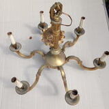 Bronze 8 sconces and chandelier