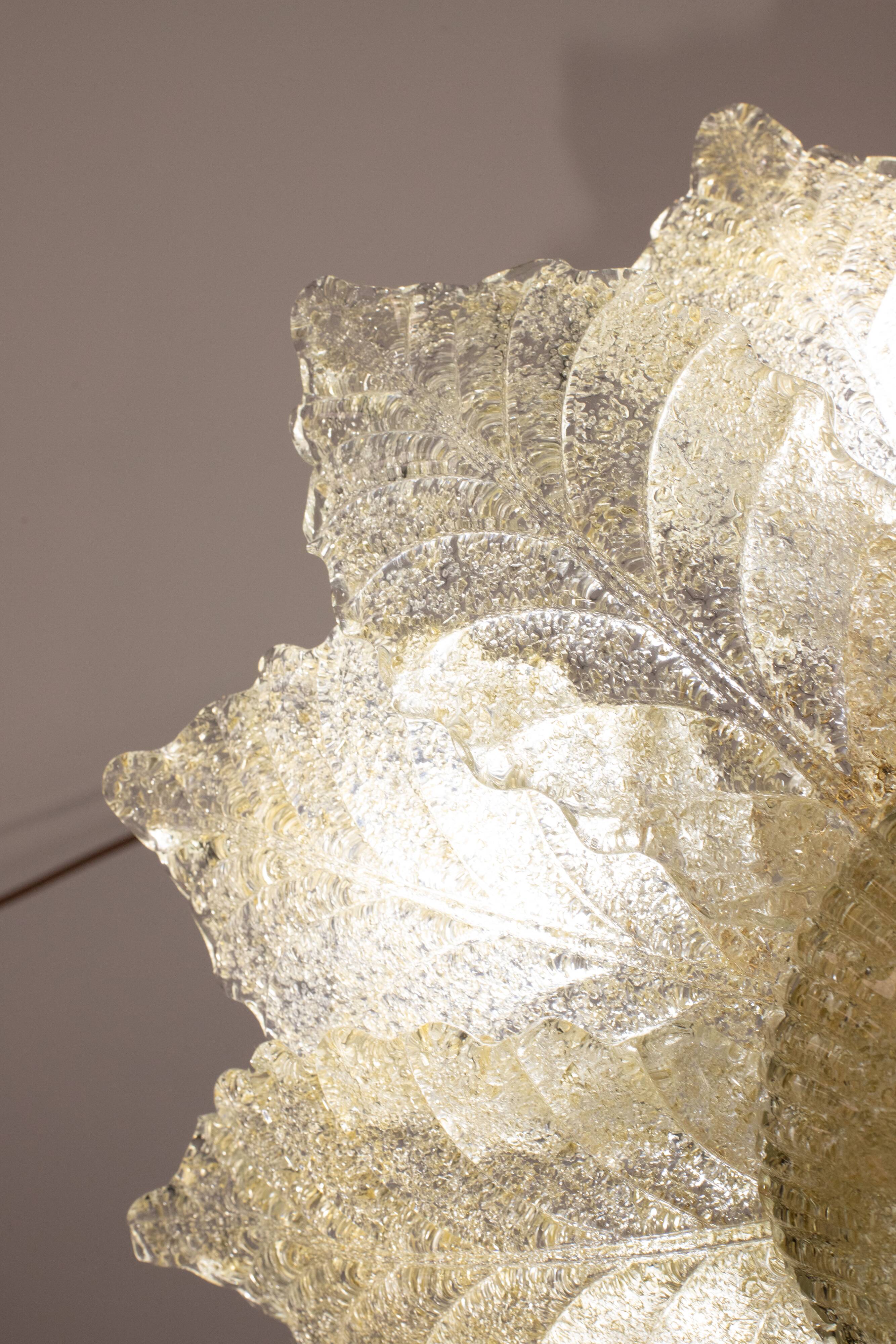 Portofino, Murano Glass Gold\Orange Ceiling Light or Flush Mount, 1970s