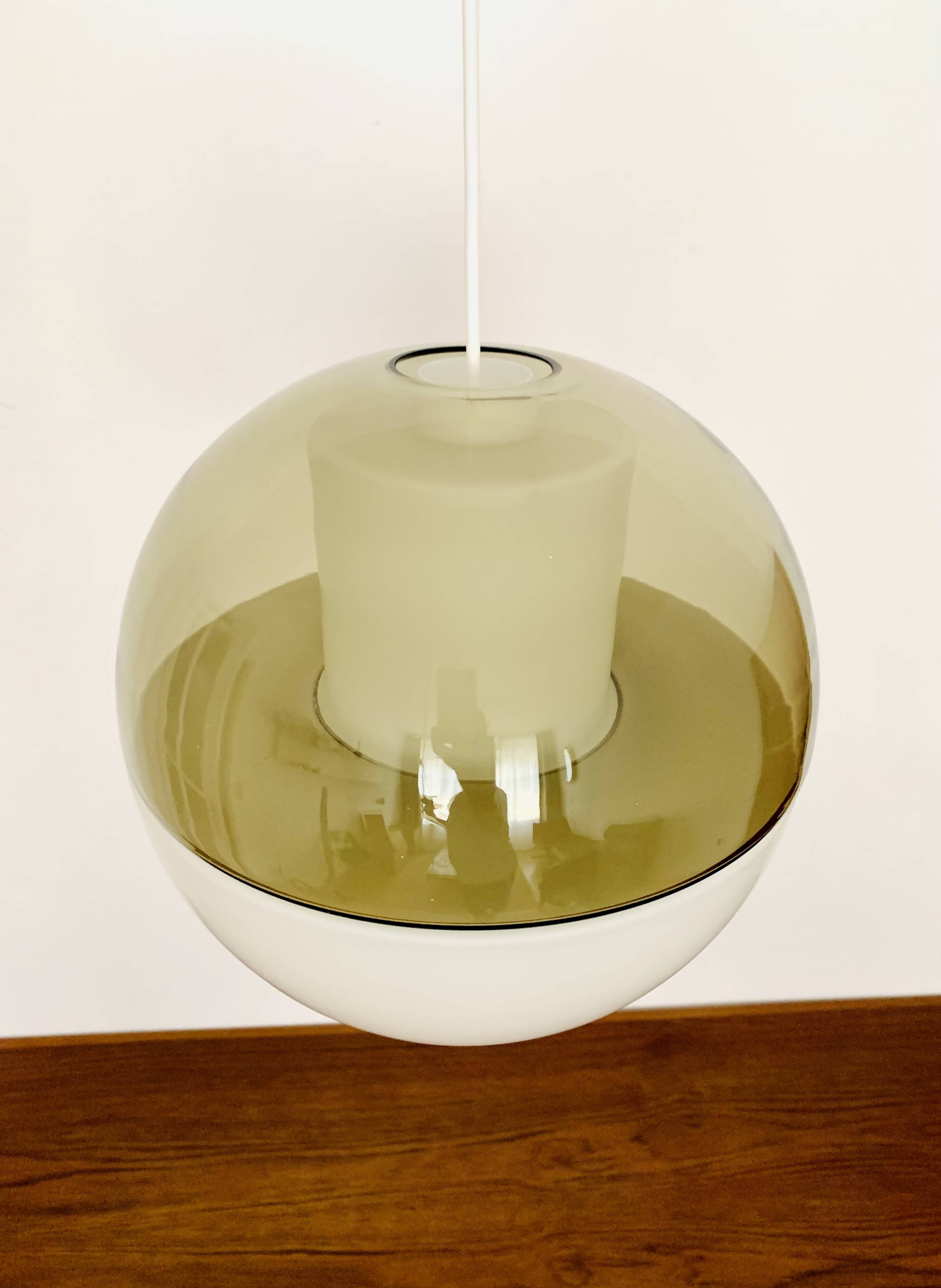 Glass Pendant Lamp by Wilhelm Wagenfeld for Peill and Putzler