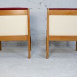 André Sornay pair of "raspberry" heaters. France, circa 1960