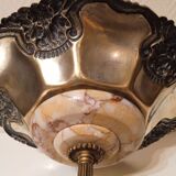 Copper and marble standing cup