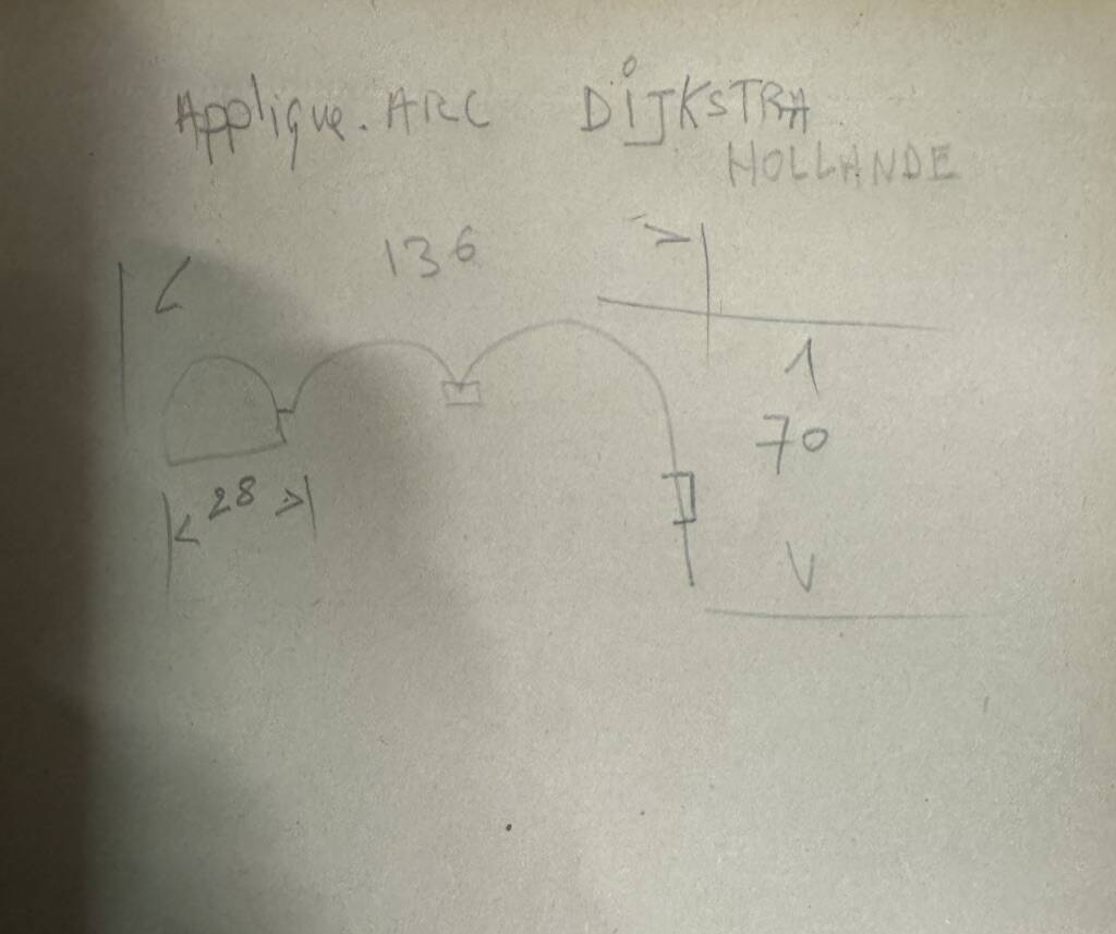 1970 wall lamp by Dijkstra