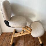 Cinius professional ergonomic kneeling chair with backrest