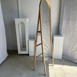 Miroir sur pied en bambou et rotin H:1m80