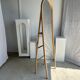 Floor mirror in bamboo and rattan H:1m80