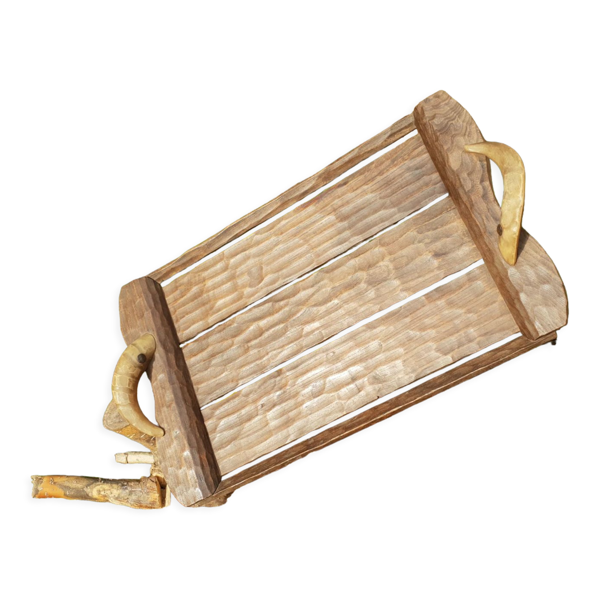 Plateau en chêne 1970