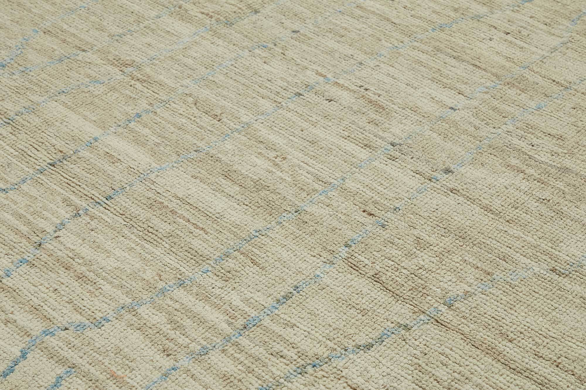 Handmade Turkish One of a Kind 311 cm x 428 cm Beige Wool Carpet
