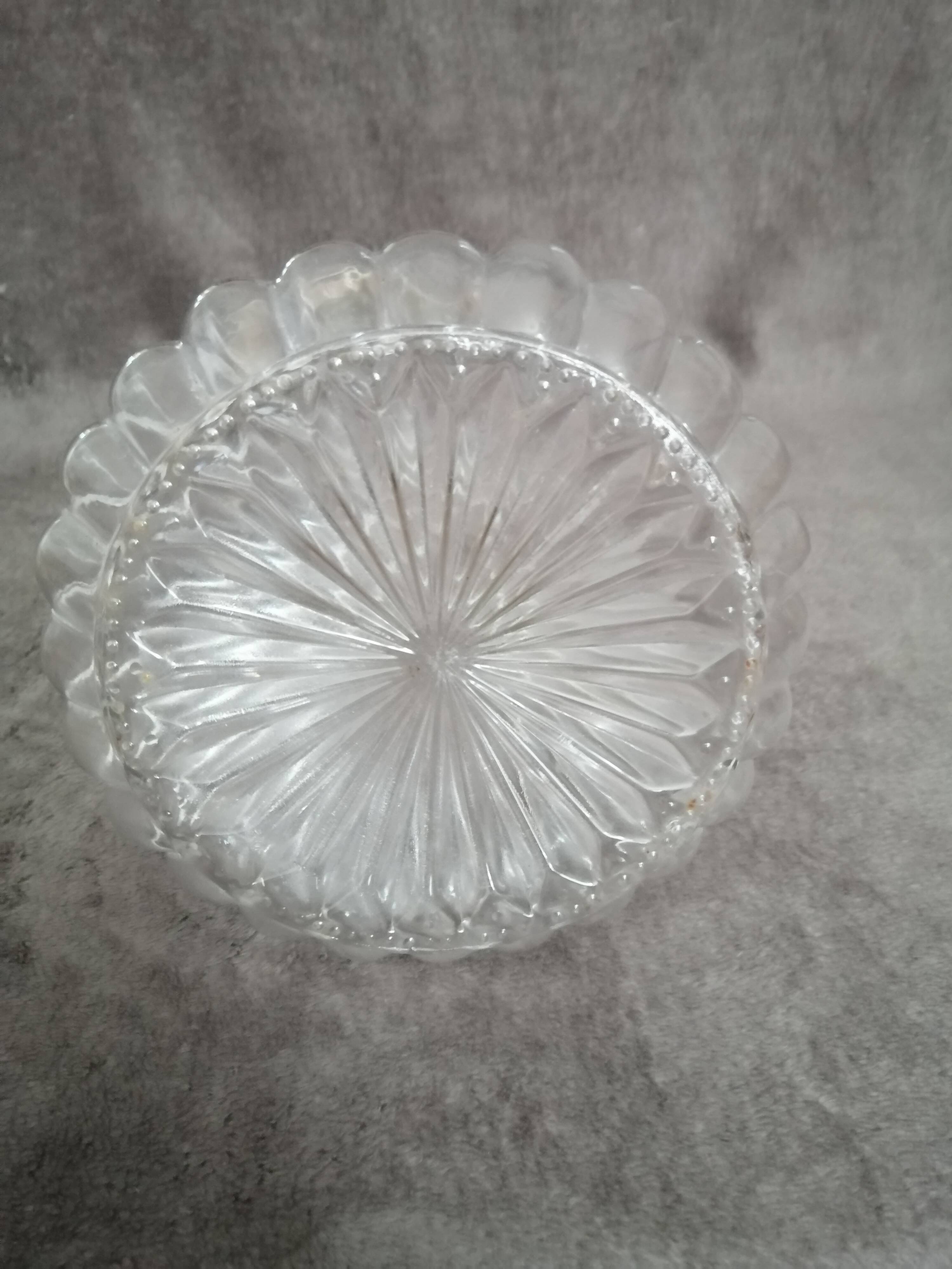 Glass and silver metal wine carafe