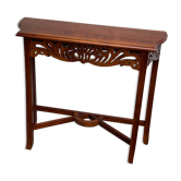 Vintage carved wooden console and aesthetics