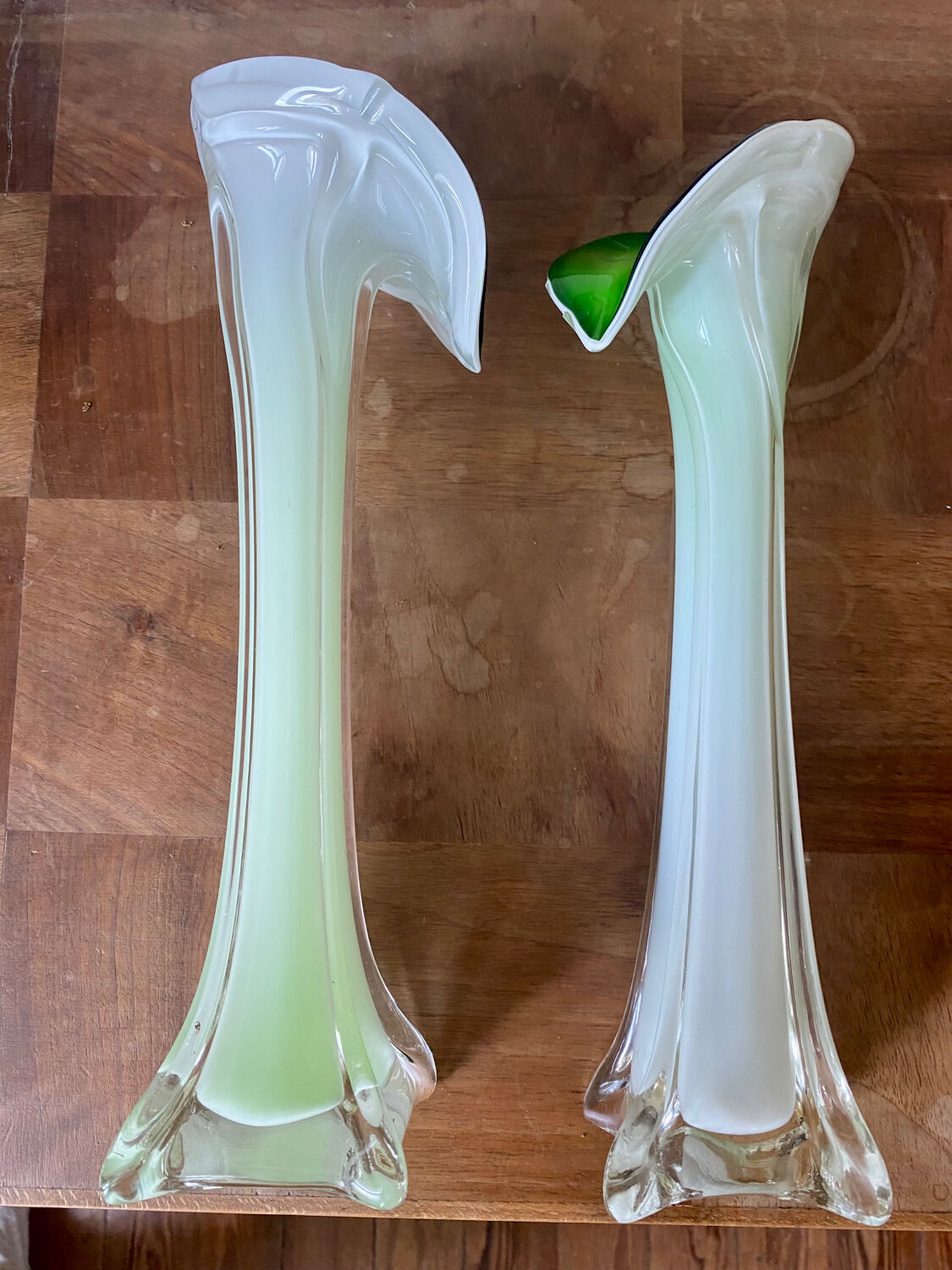 Paire de vases style Murano années 60