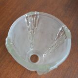 Tulip art deco opalescent glass by EJC Ezan model stalactites