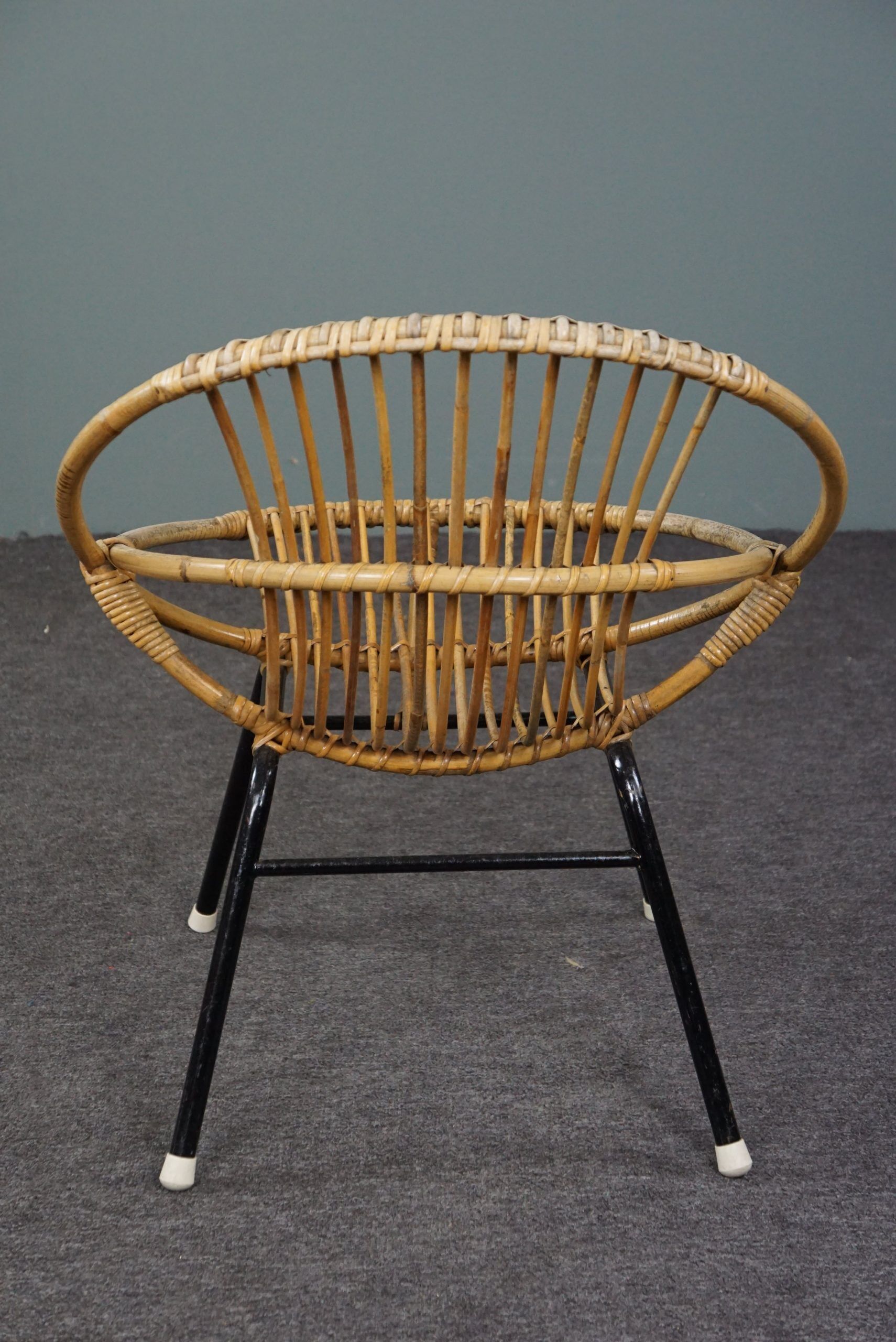 Rattan armchair Dutch Design 1960