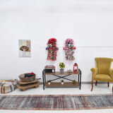 Navy blue persian runner rug, 365x77cm