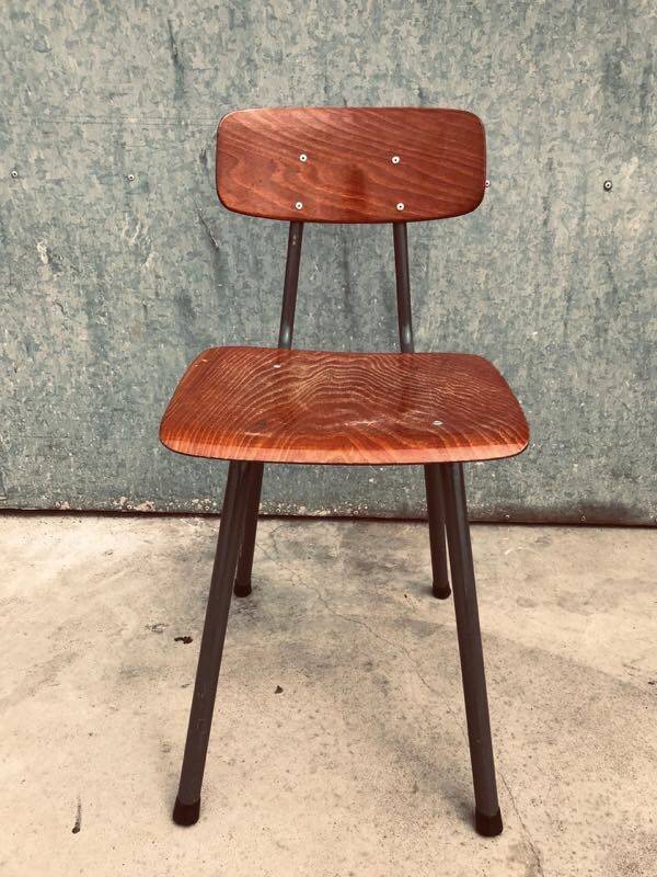 Vintage Pagholz chair in moulded wood and metal, 1960s