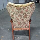Chair wing chair flower Scandinavian styl Ib Kofod-Larsen for Carlo Gahrn