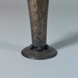 Patinated silver-plated metal vase Art Deco WMF Germany