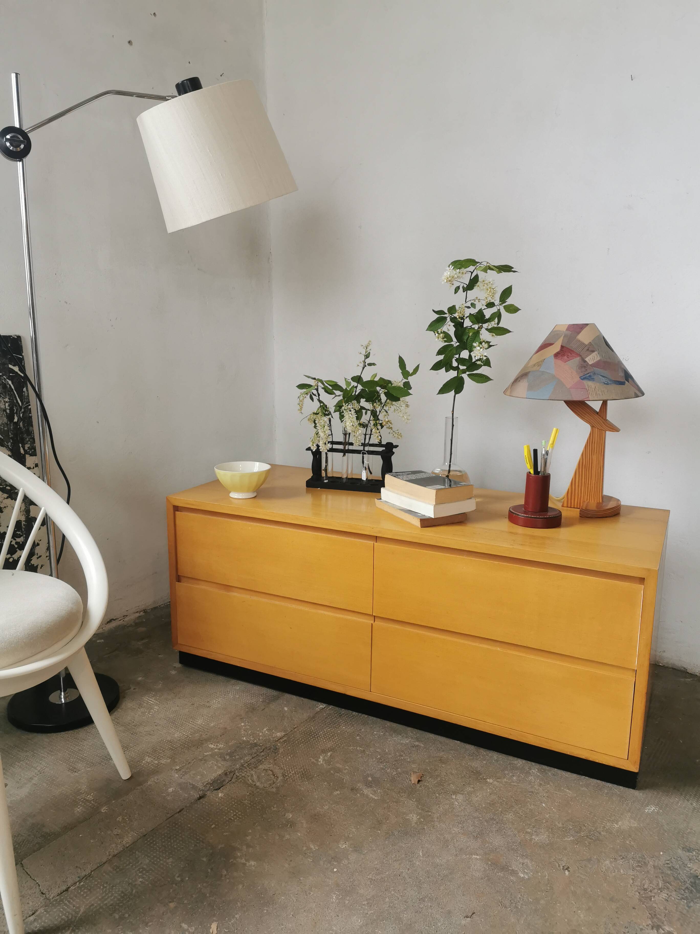 MK Mobel chest of drawers in elm from the 70s