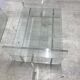 Plexiglas coffee table and glass
