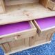 Buffet 2 corps vaisselier en sapin