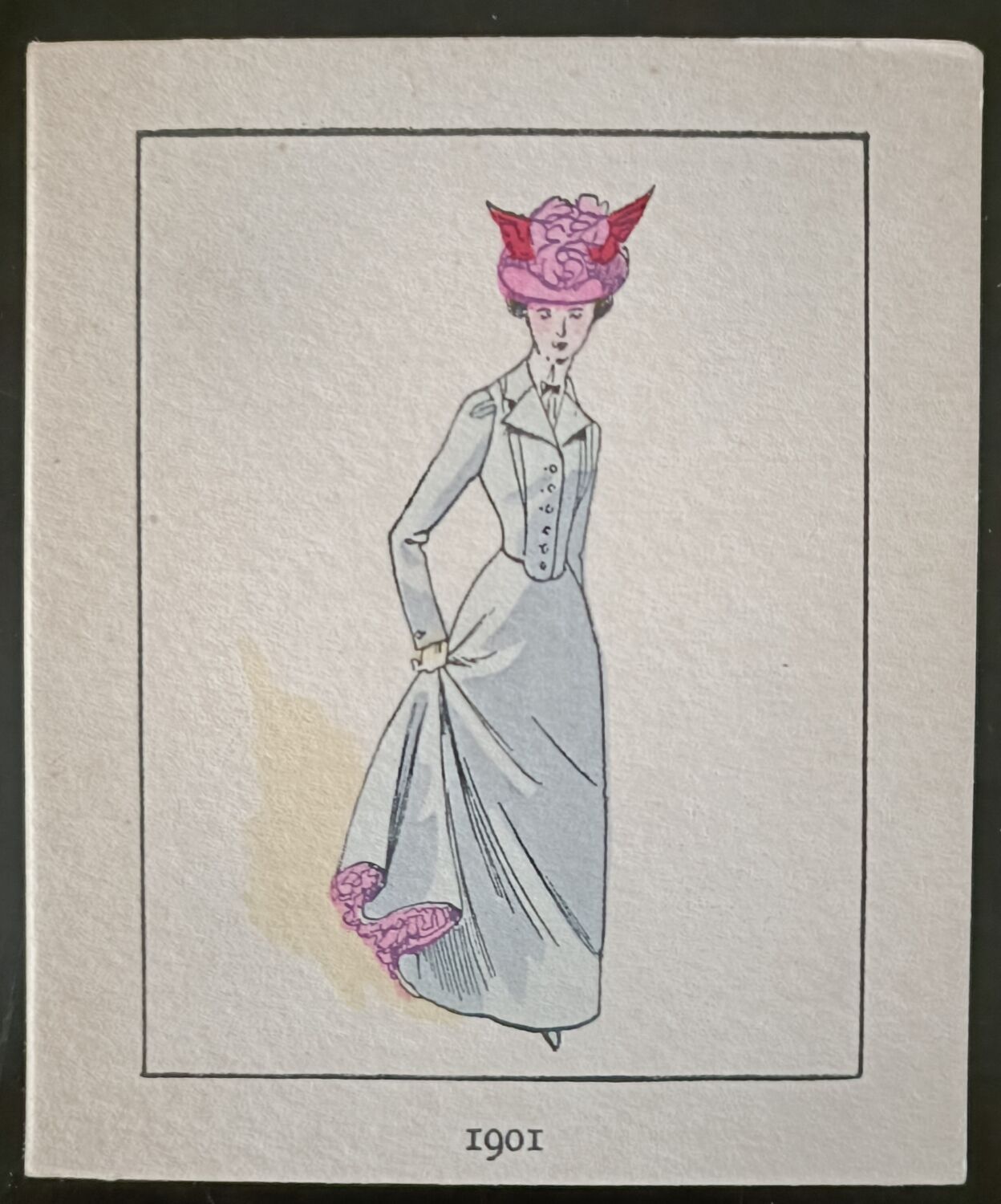 Colorful stencil Art Deco fashion