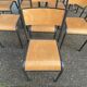 Lot de 8 chaises industrielles école  vintage collectivités mullca delagrav
