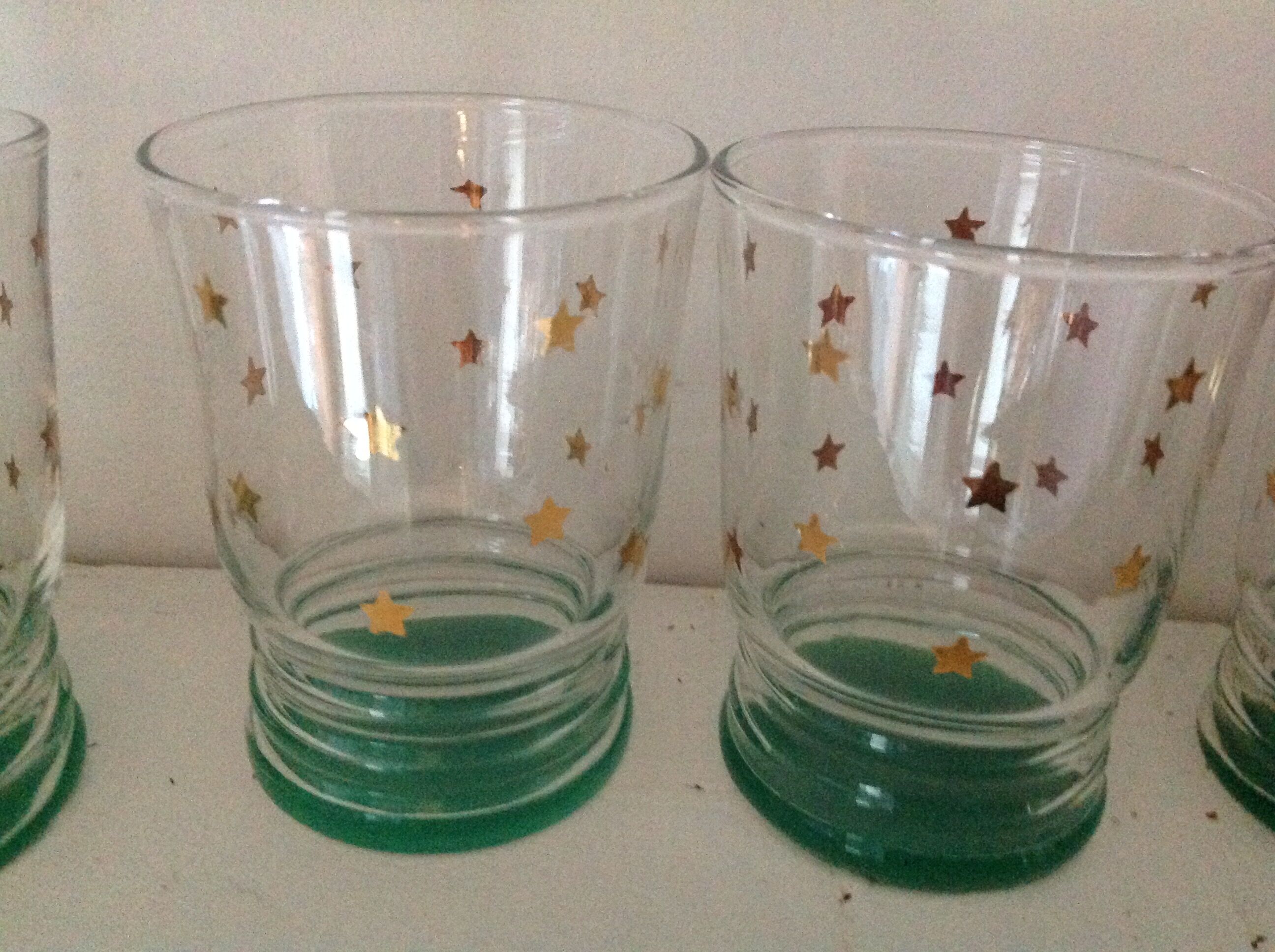 Set of 6 vintage glasses