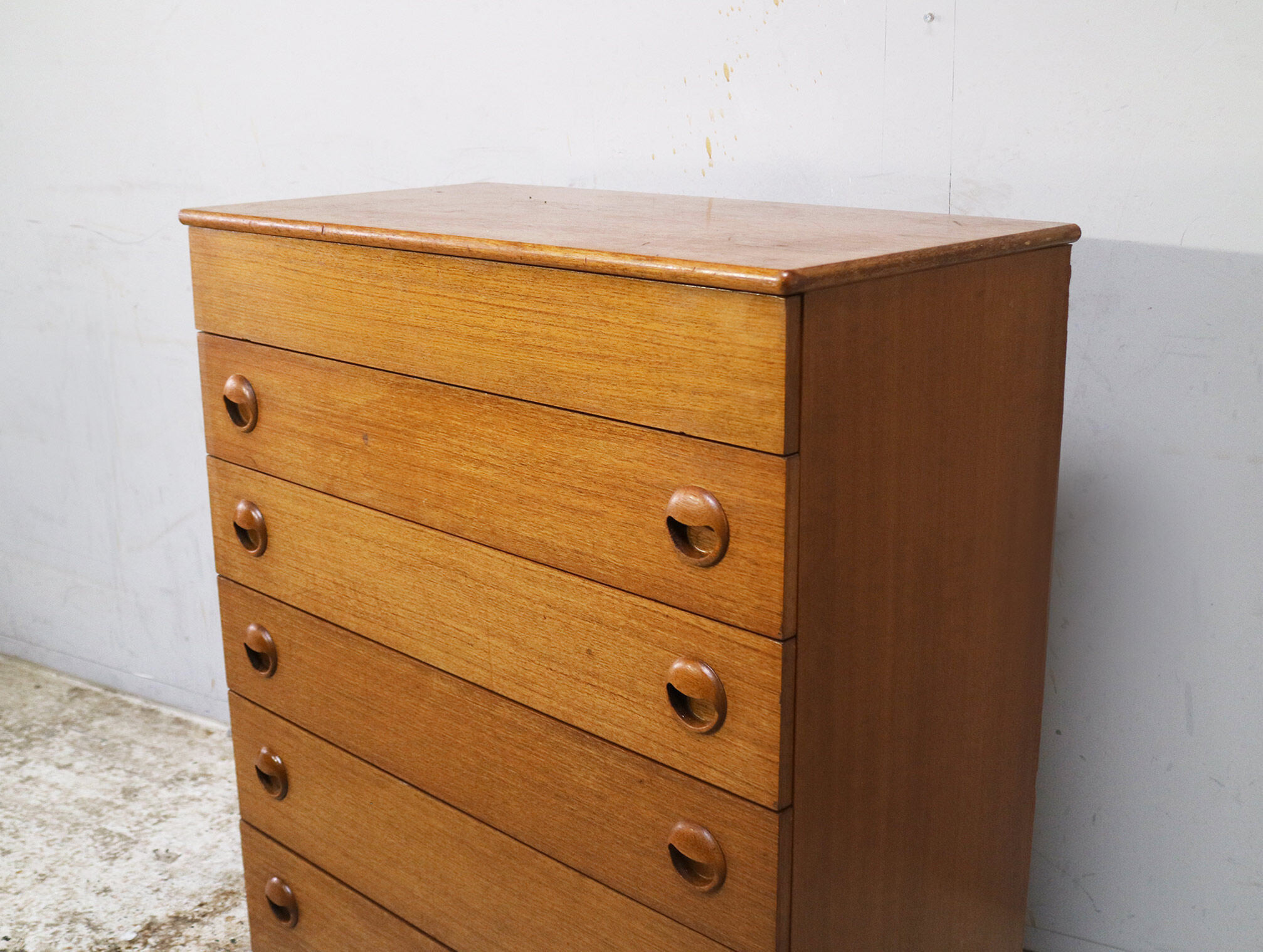 Commode en teck du milieu du siècle, 1970, avec compartiment à couvercle