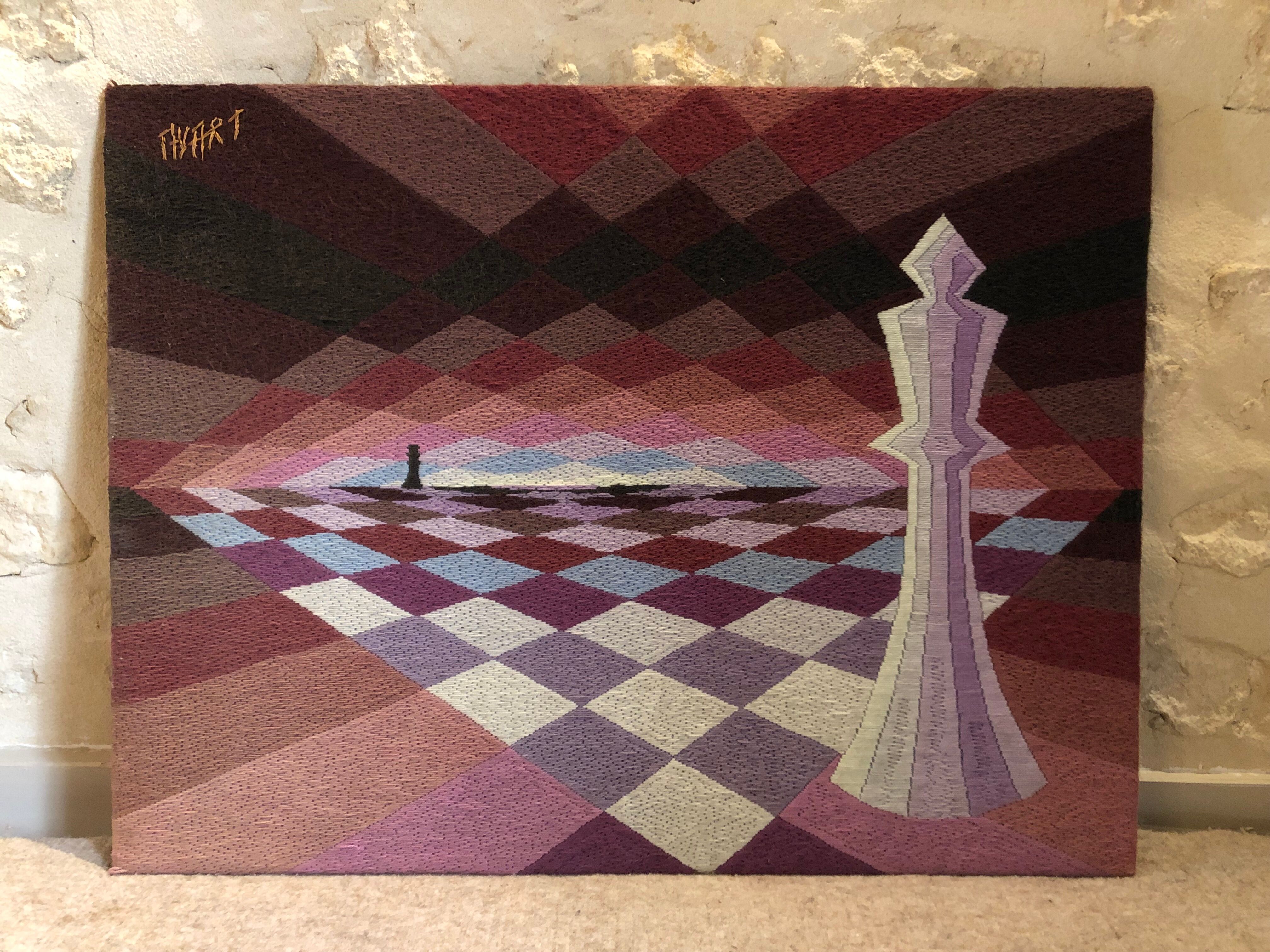 Kinetic tapestry by Patrice Allart