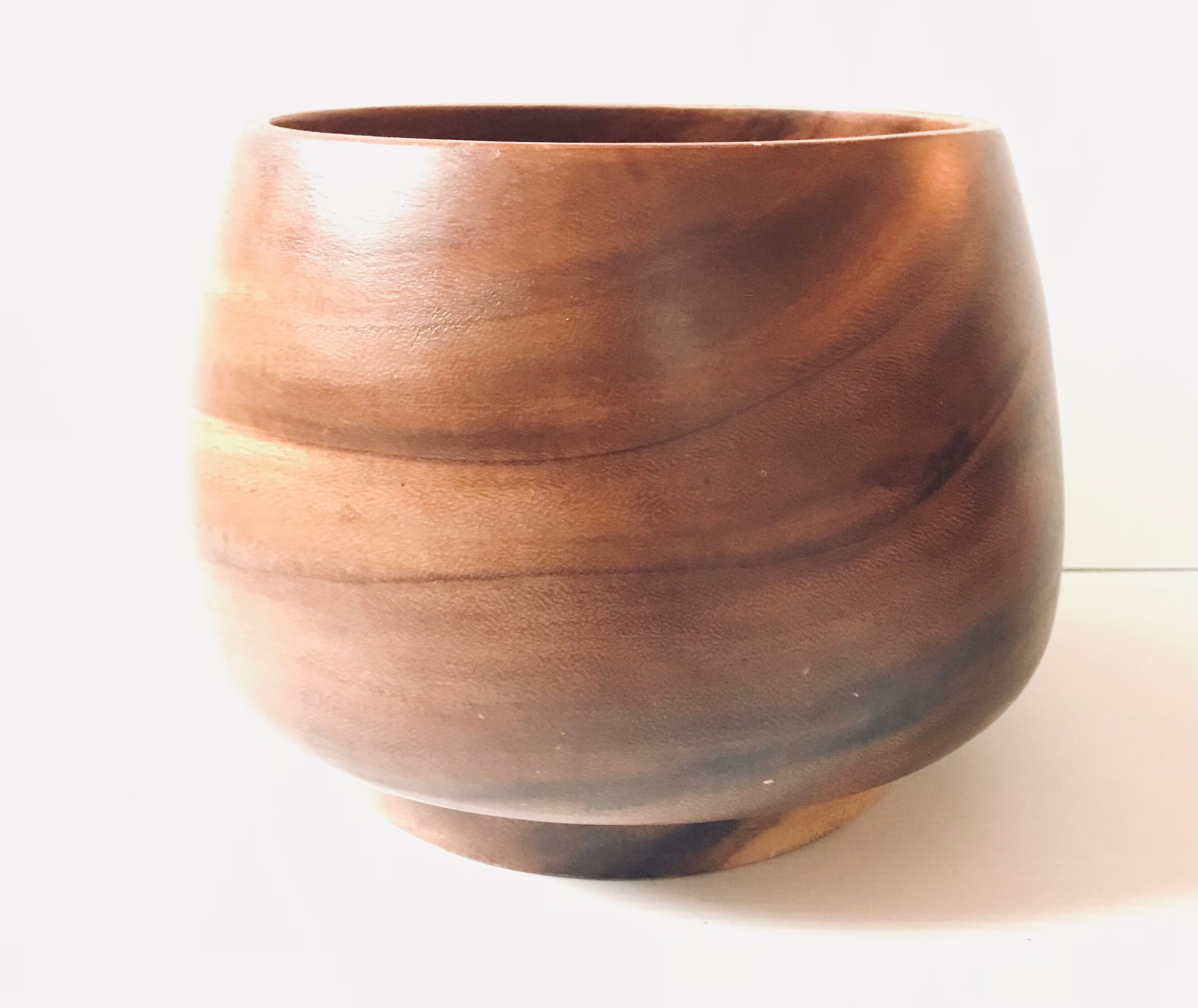 Wooden bowl 4 liters vintage