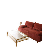 Vintage gold metal coffee table