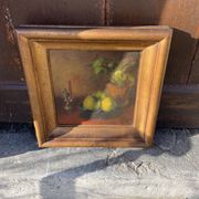 Still life with three apples, oil on canvas, 1940